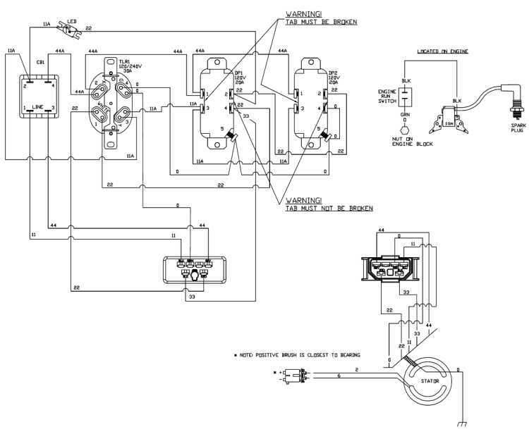 Page F Diagram and Parts List for 030430-0  Briggs and Stratton Generator
